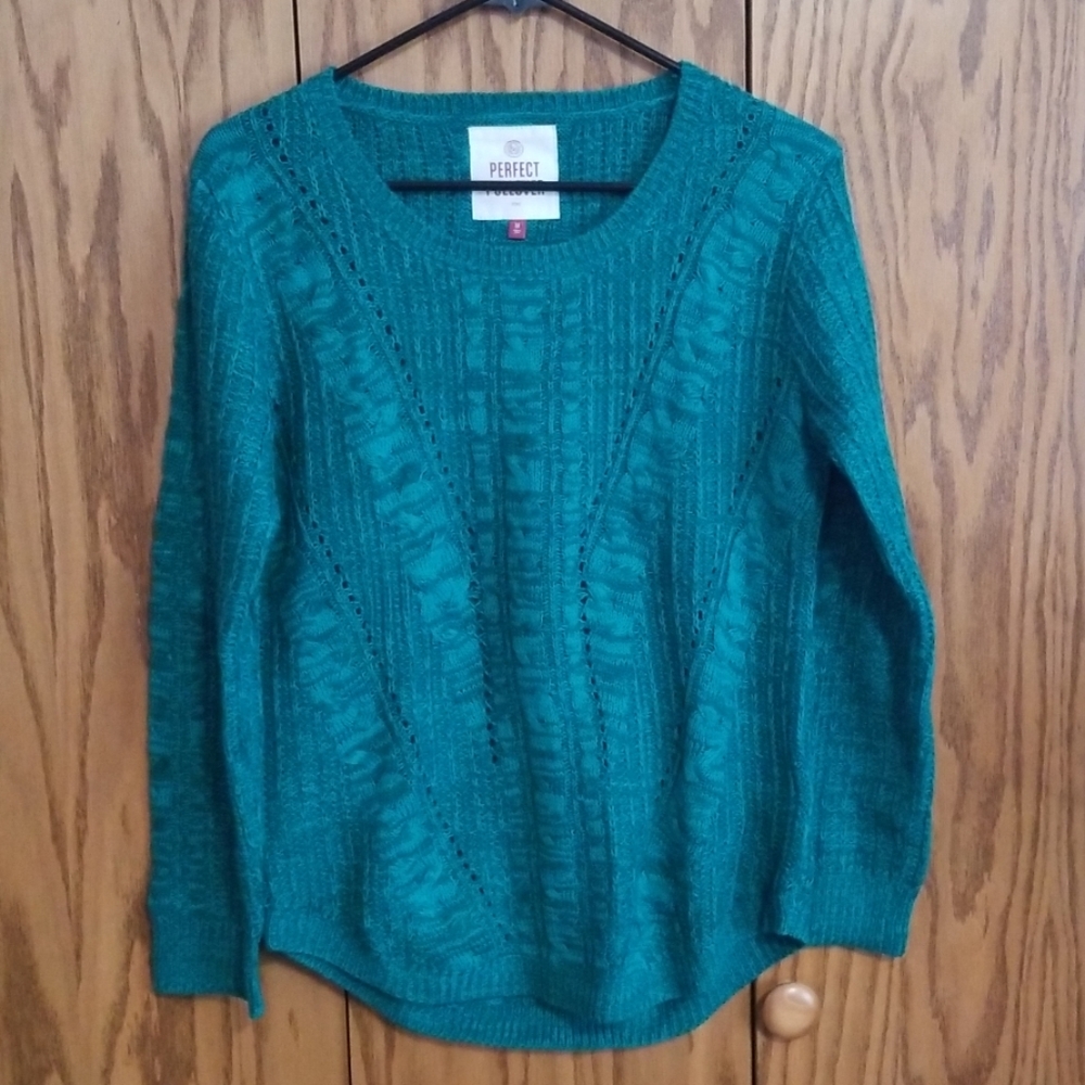 Teal sweater